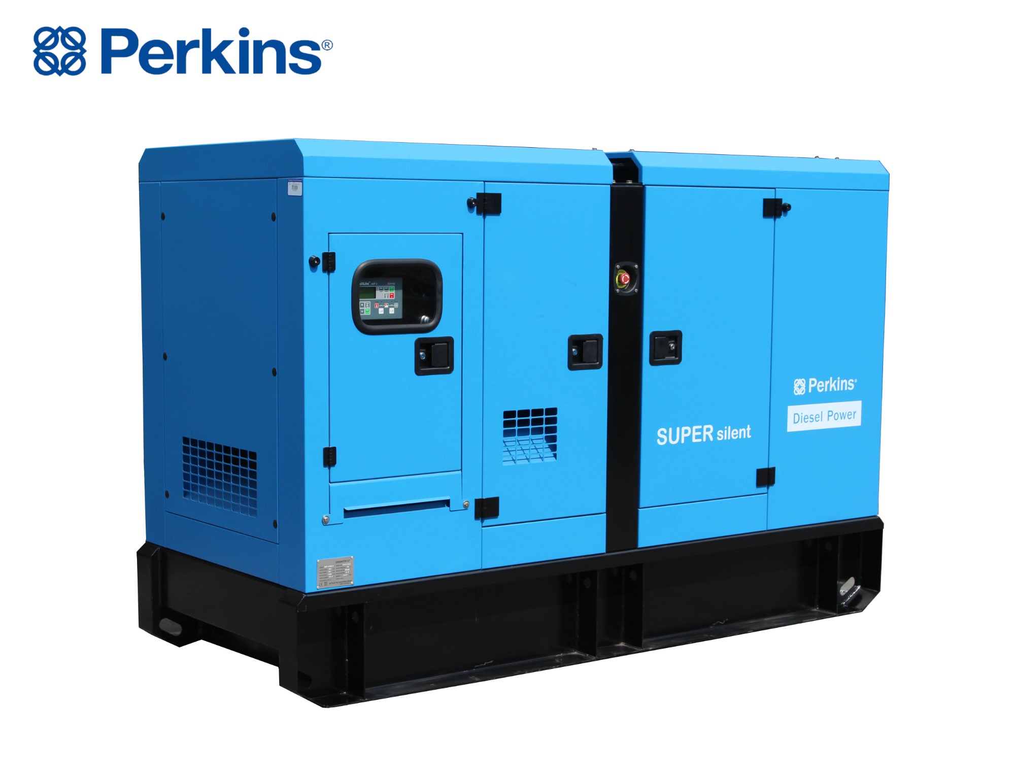 UK.PERKINS POWER:88KVA SUPER SILENT Diesel Generator, UK.DSE Control ...